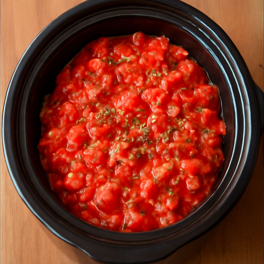 slow cooker tomato sauce and crock pot tomato sauce