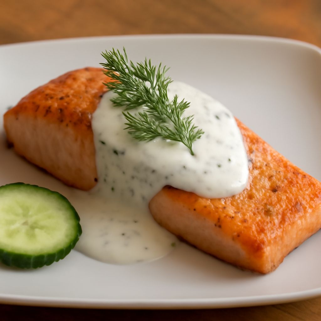 Cream sauce for salmon and lemon cream sauce for salmon