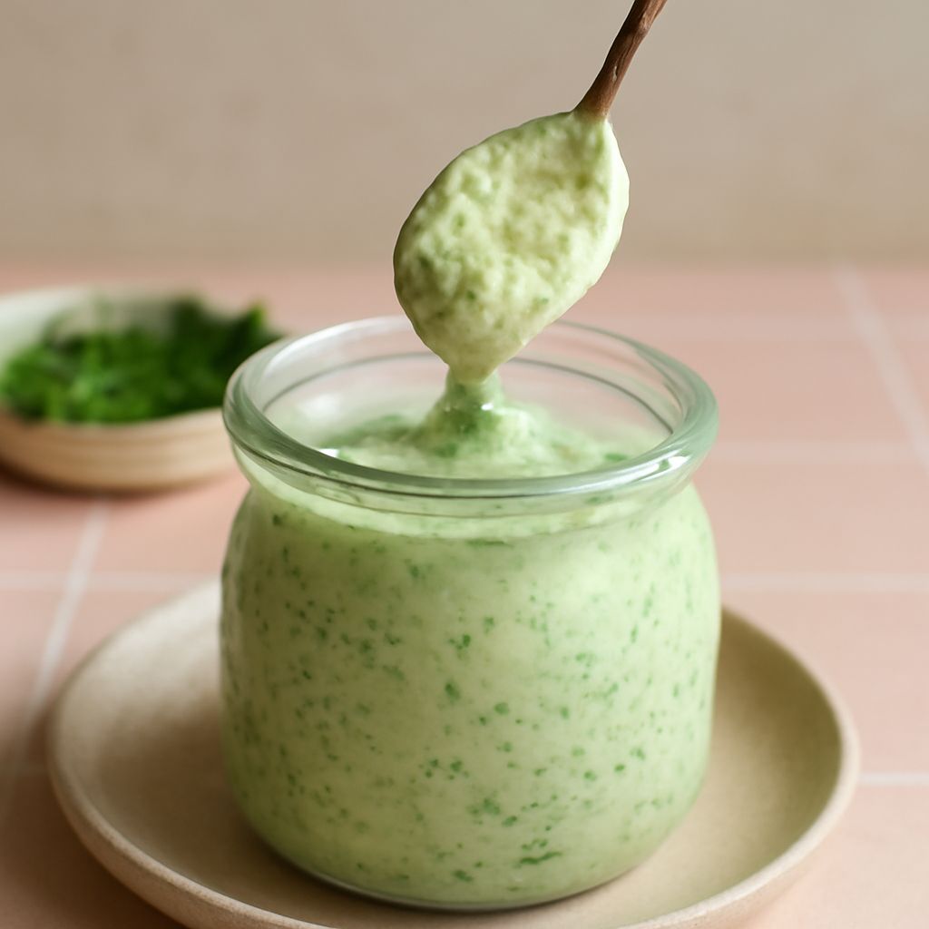A delicious yogurt sauce featuring Mediterranean and Middle Eastern flavors
