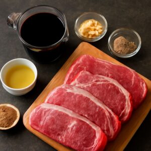 Red wine steak marinade and red wine sauce for pasta