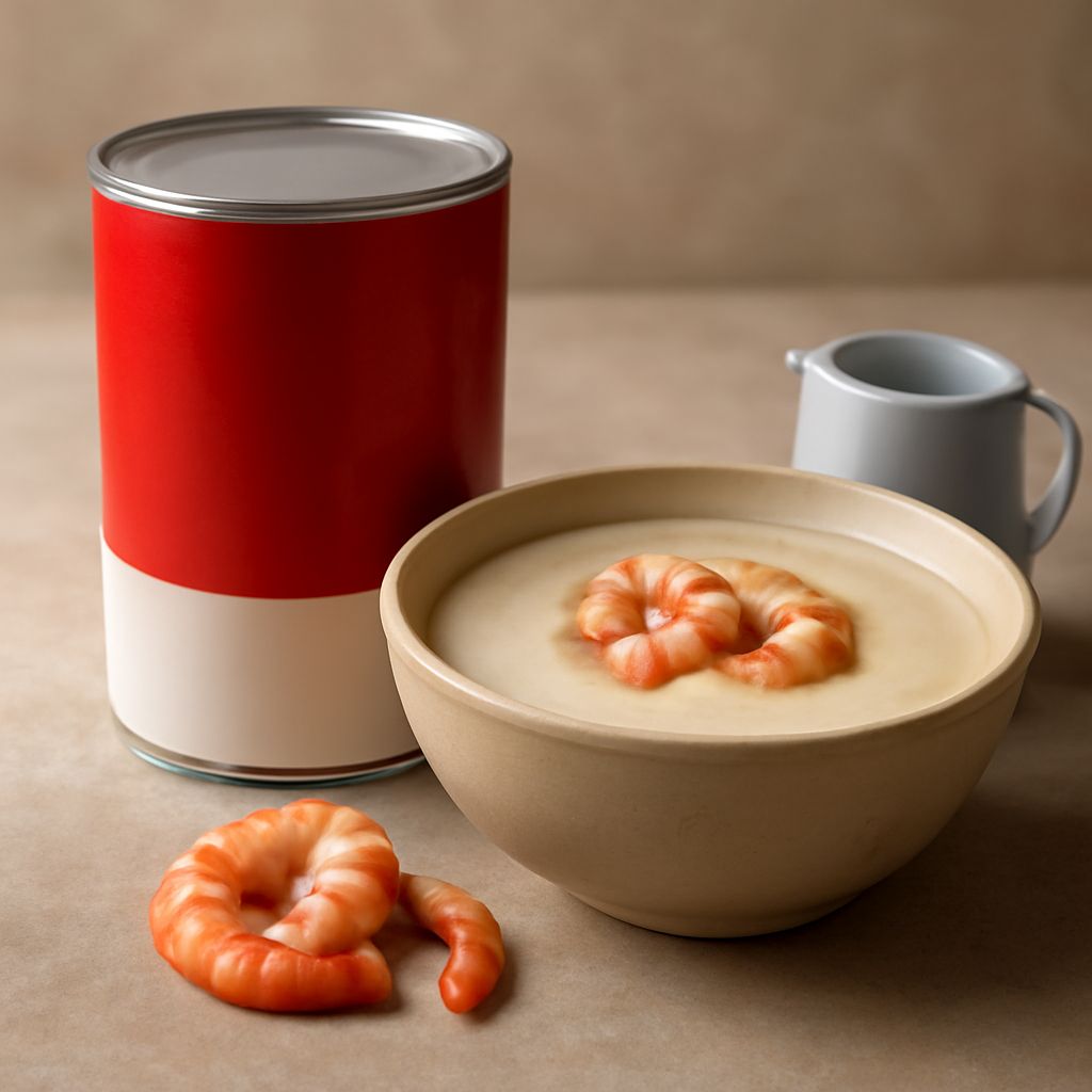 Cream of Shrimp Soup with Leeks and Cajun Flavors