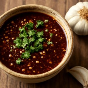 A variety of Thai sauces, including spicy Thai sauce and Thai dipping sauce