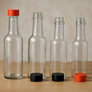 Glass and BBQ sauce bottles options