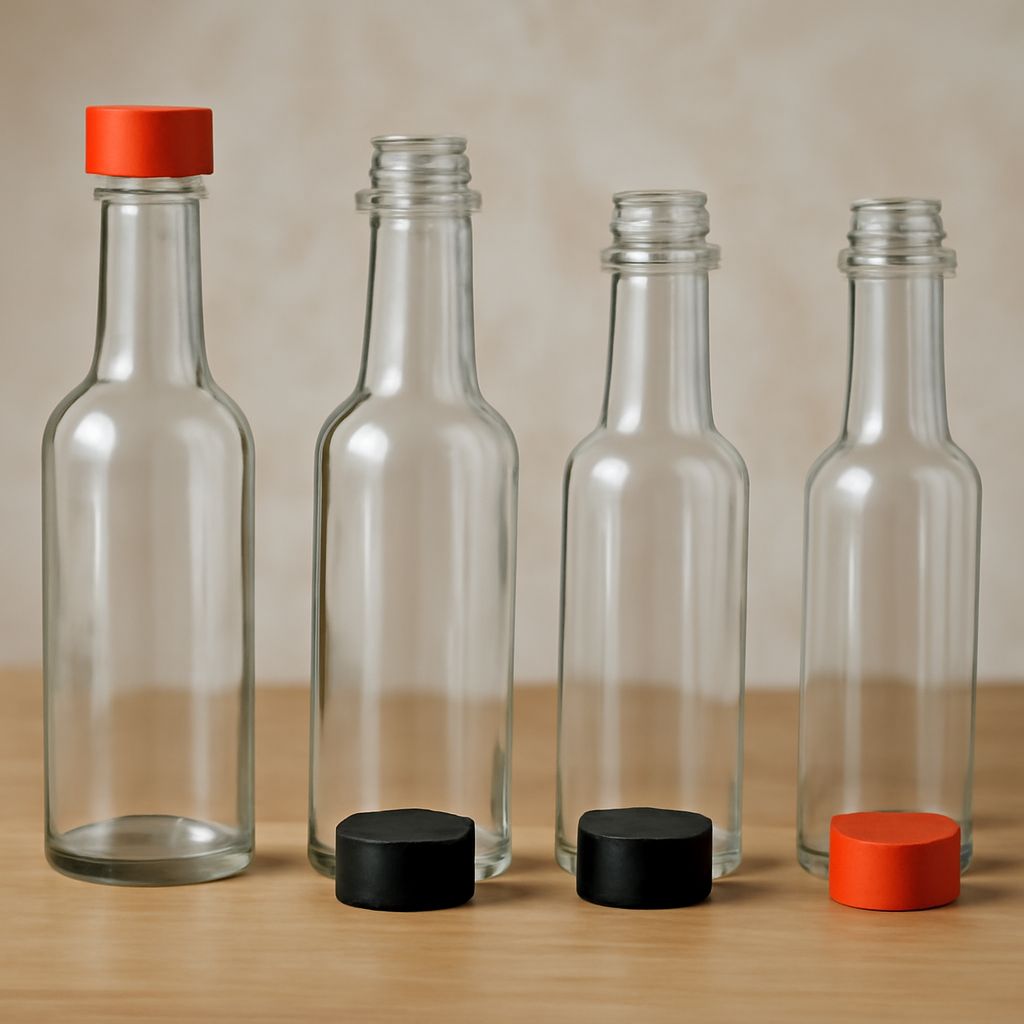 Glass and BBQ sauce bottles options