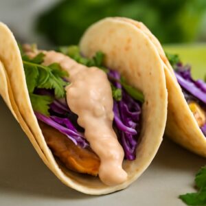Delicious sauce for fish tacos with classic fish taco recipe sauce