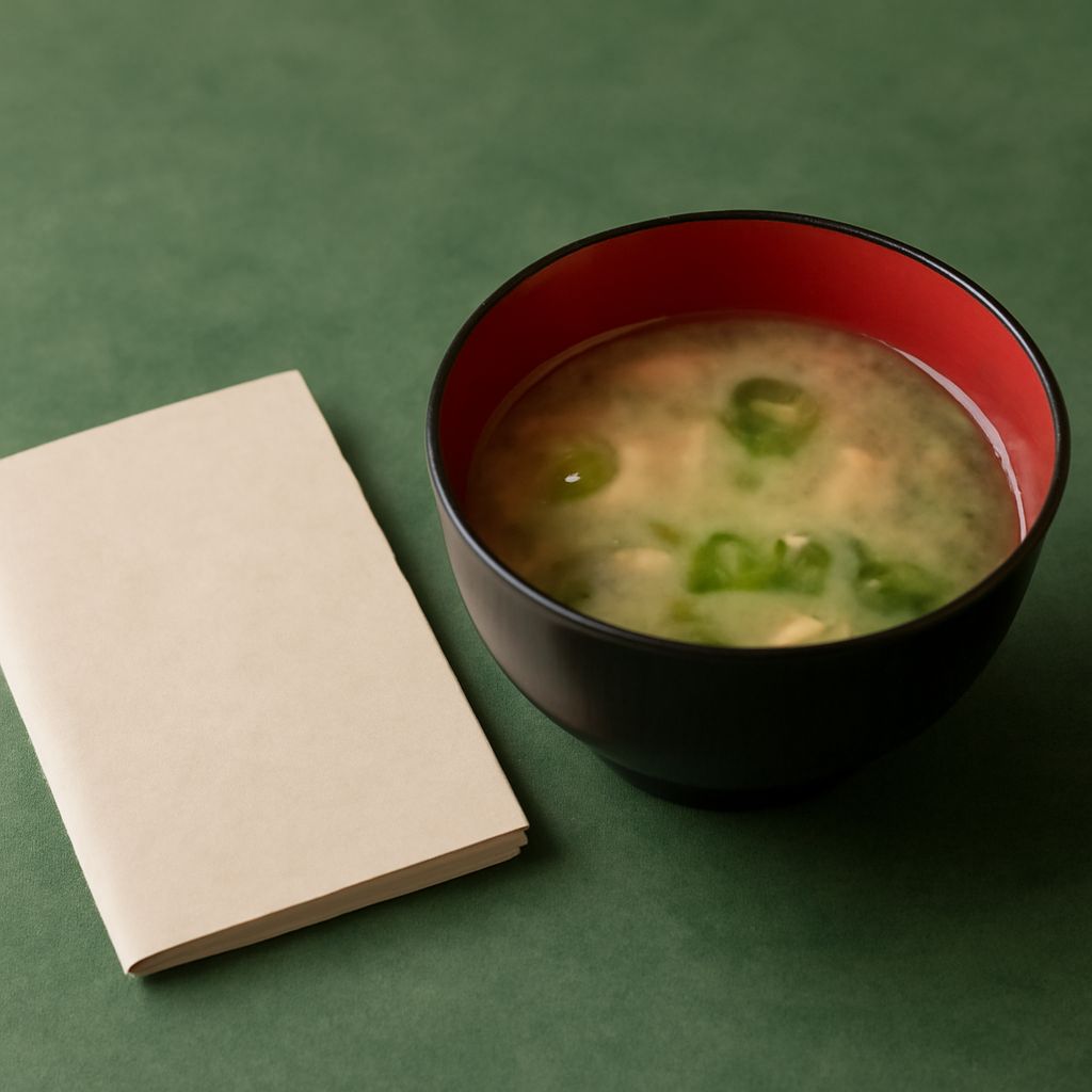 Miso soup flavors including spicy and shrimp miso