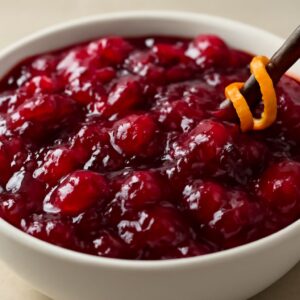 Cranberry sauce with mandarin oranges and ginger