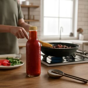 Gourmet hot sauce and hot sauce sampler