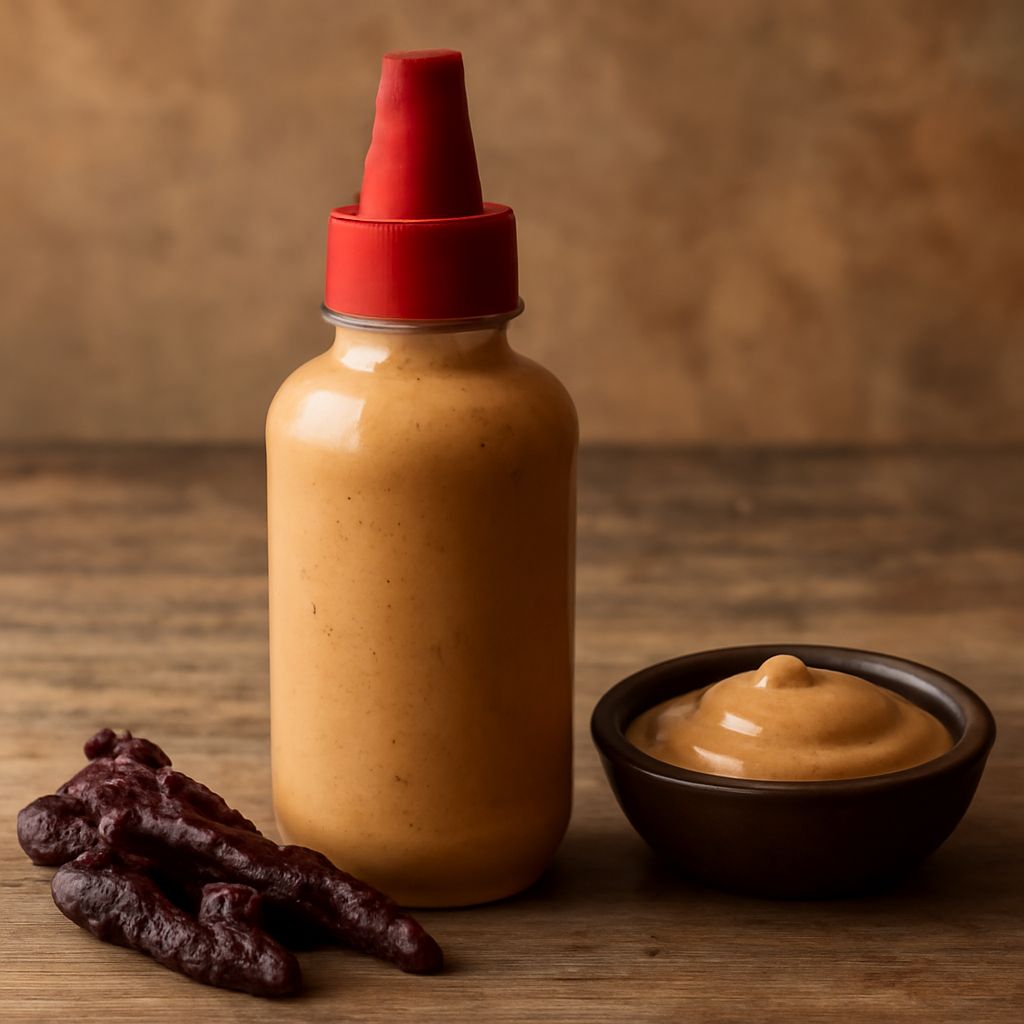 Ancho chipotle sauce and chipotle raspberry sauce