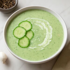 Cucumber soup recipes including cucumber dill soup and hot cucumber soup