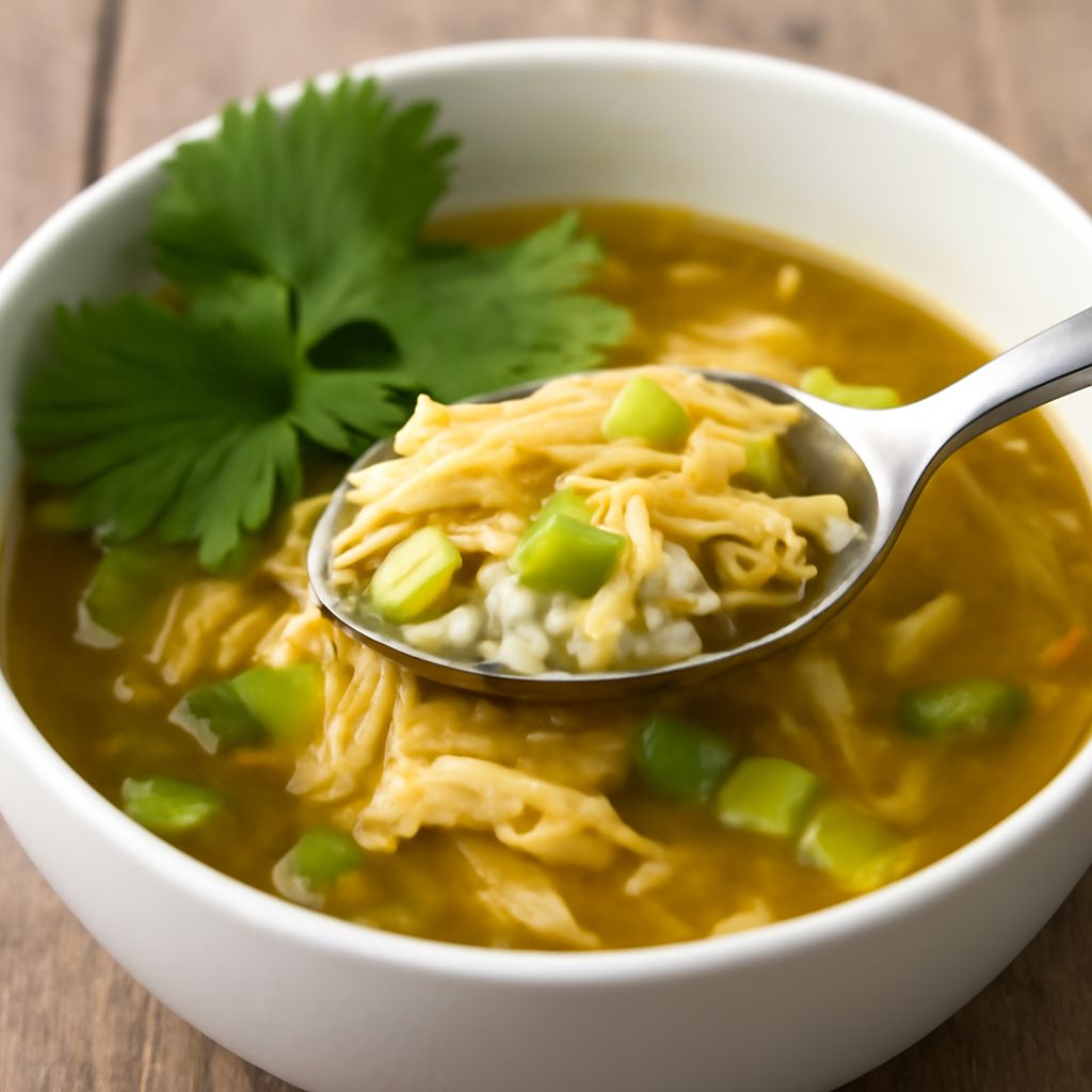 ginger chicken soup with lemongrass and lime