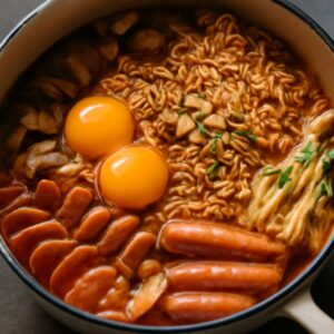 Delicious army stew, korean army stew recipe