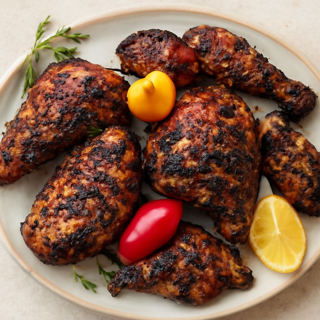 Jerk chicken marinade with brown sugar and satay