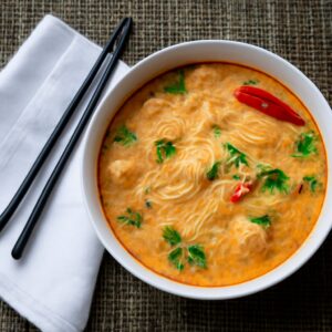 Delicious Thai seafood soup and fish stew