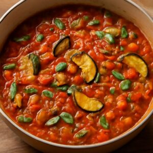 Crack sauce paired with healthy tomato and ratatouille sauce
