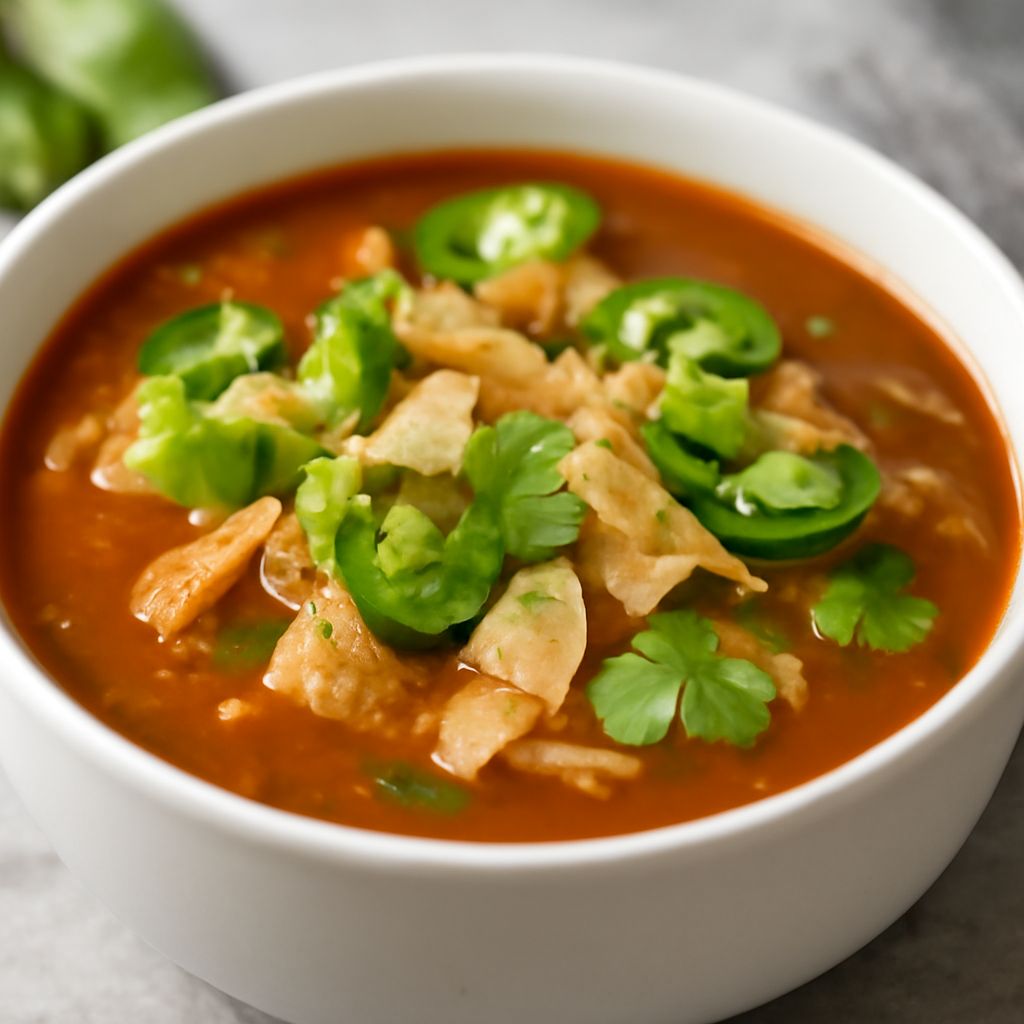 Creamy chicken taco soup with a side of creamy clam sauce