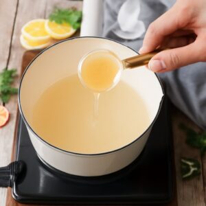 A savory lemon butter sauce with hints of white wine, perfect for seafood and pasta dishes.