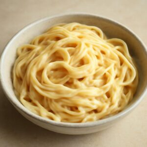 Shabu shabu sesame sauce and vegan alfredo sauce cashew