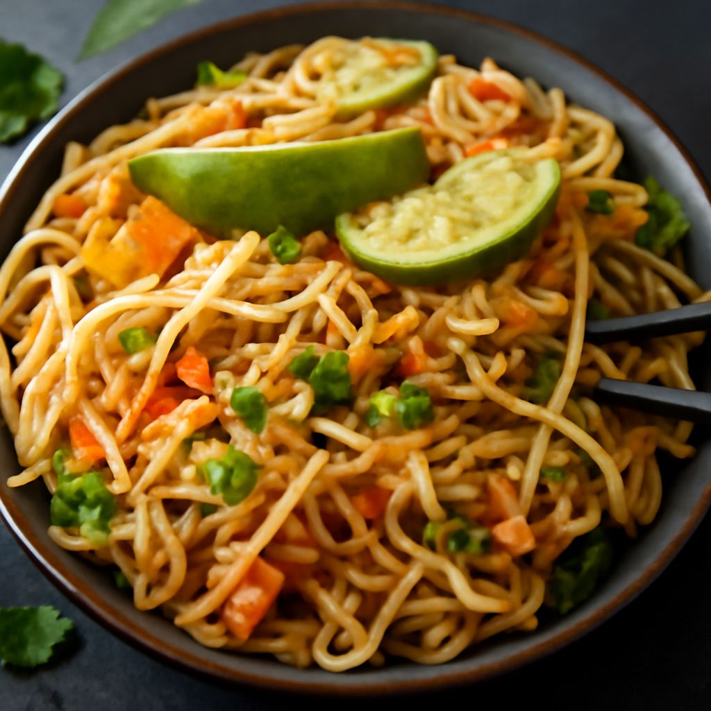 Thai cucumber sauce and pad thai without fish sauce
