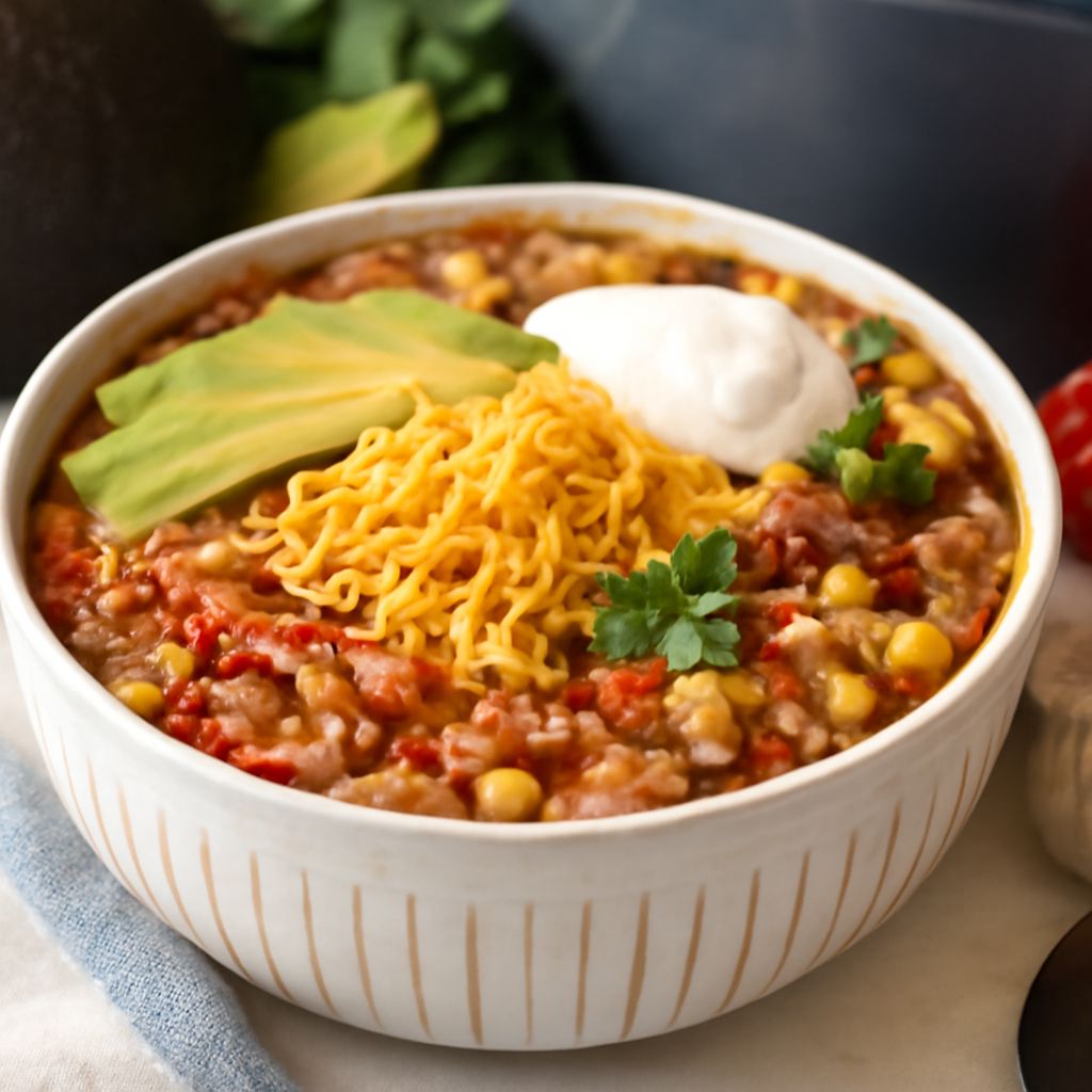 Easy Chicken Taco Soup: A Slow Cooker Delight