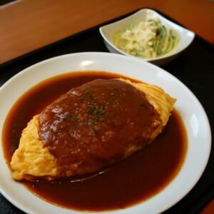 Maple bourbon sauce and chanterelle sauce