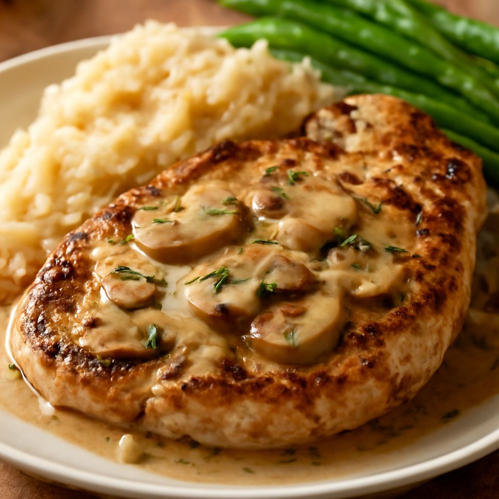 pork chops with mushroom sauce and creamy mushroom sauce recipe