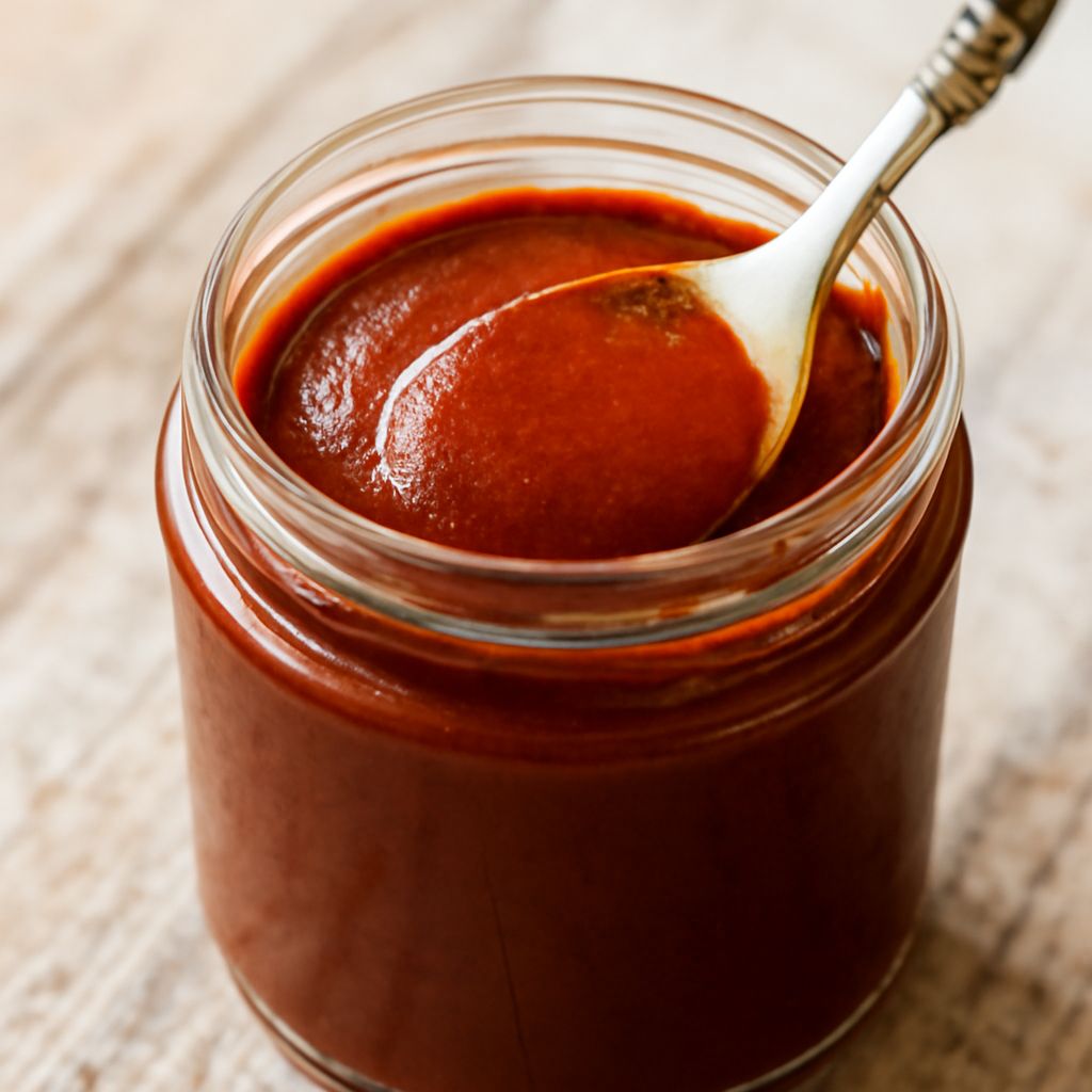 Orange marmalade sauce and tamarind dipping sauce with cheese enchilada sauce