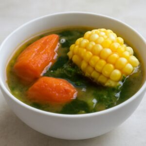 Delicious watercress soup and Chinese watercress soup