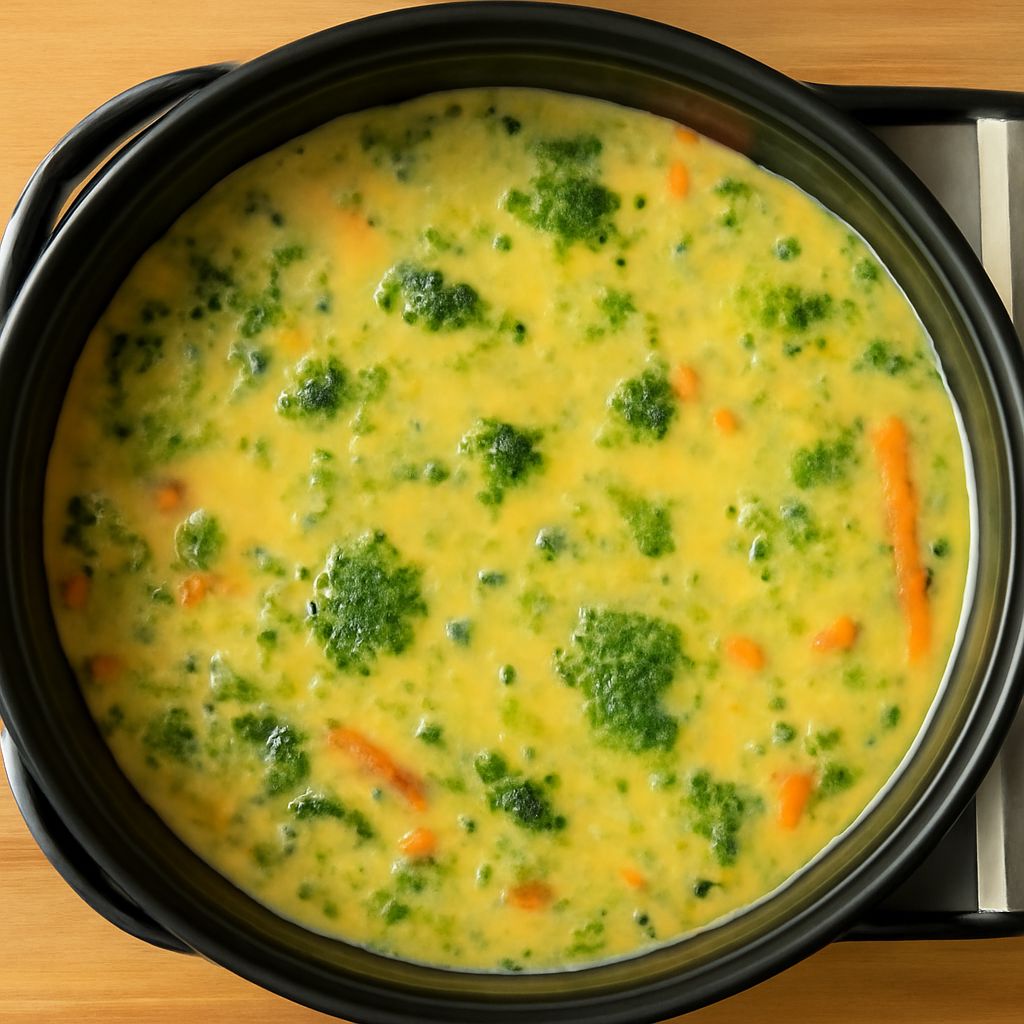 Vegan broccoli cheddar soup and broccoli mushroom soup