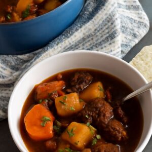 Dutch oven soup featuring ukha and buckwheat