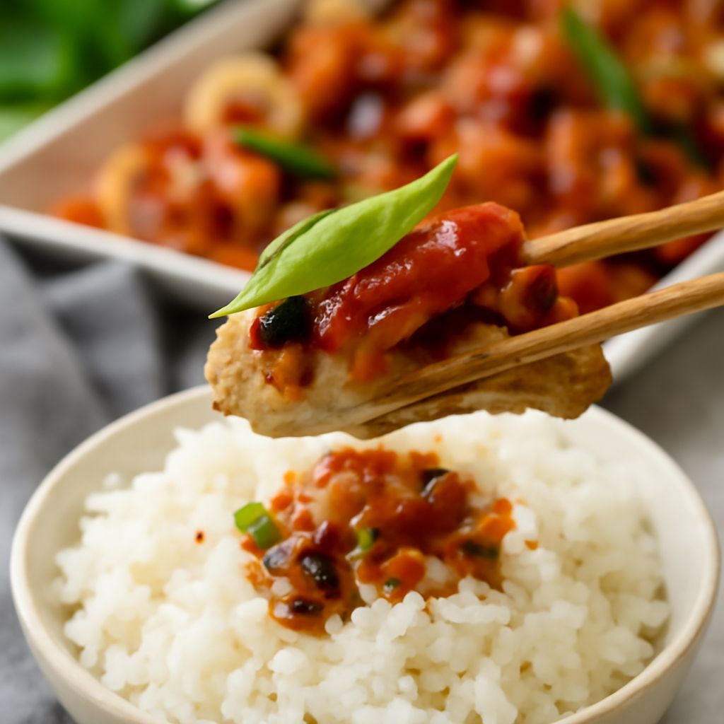 Ground bean sauce, chicken in black bean sauce