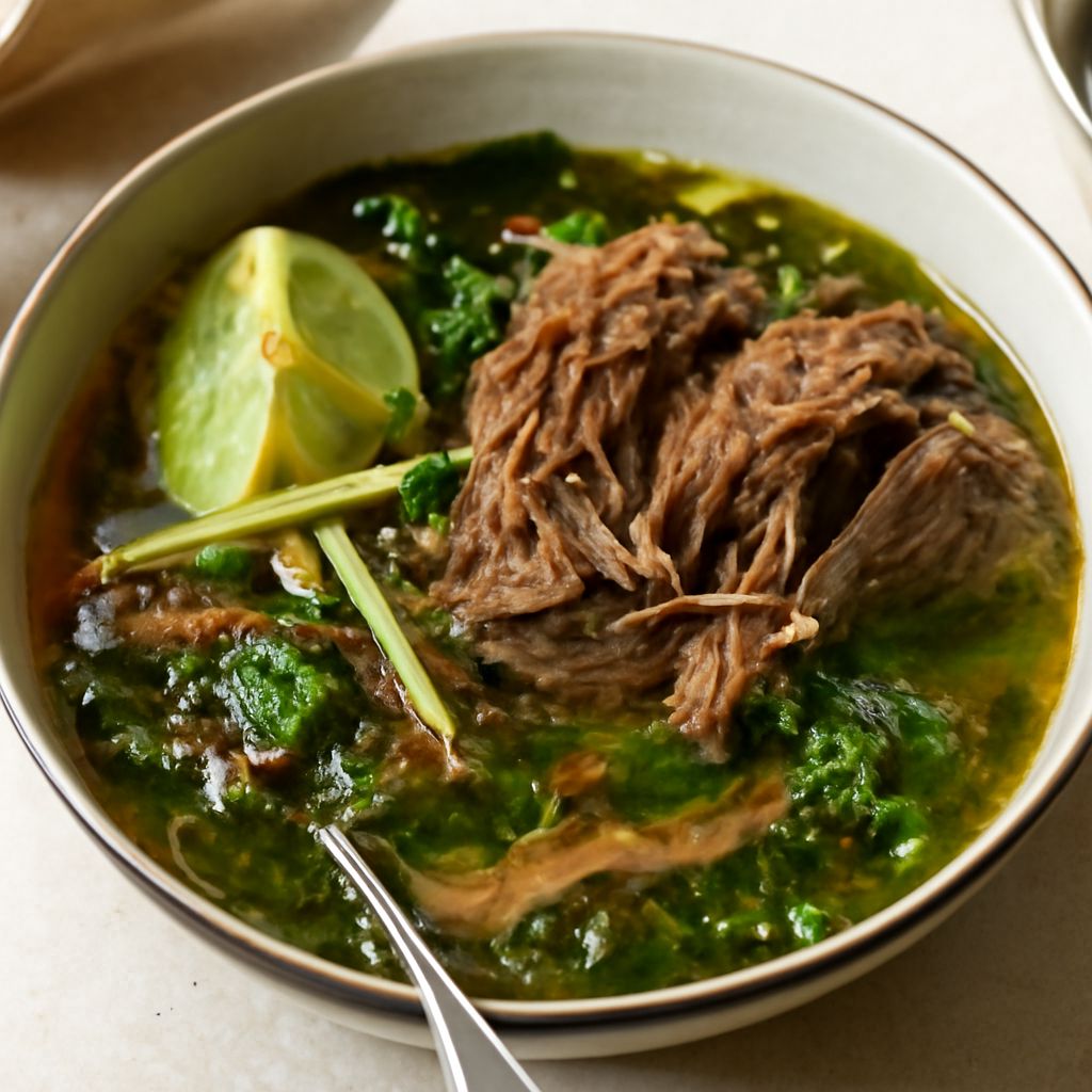 Korean short rib soup and pork rib stew