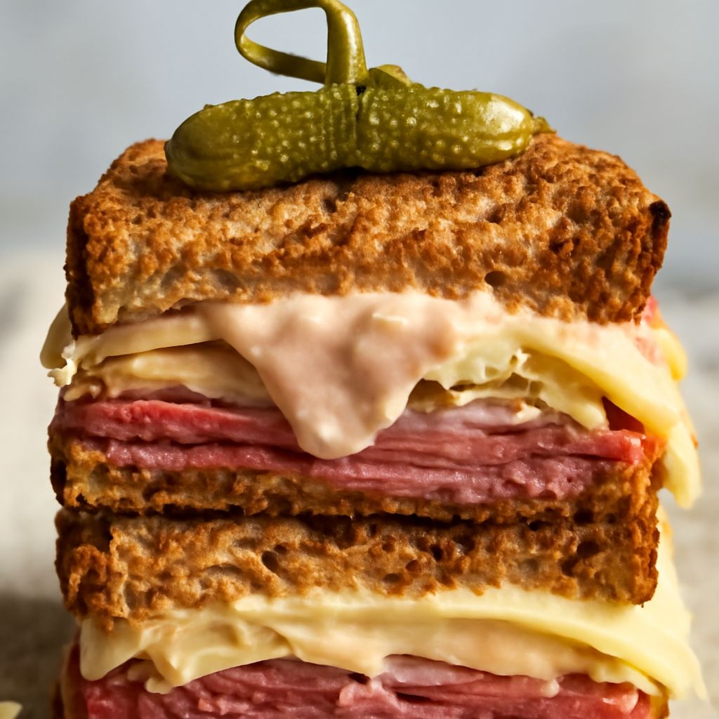 Reuben sandwich sauce and dijonnaise with creamy reuben soup