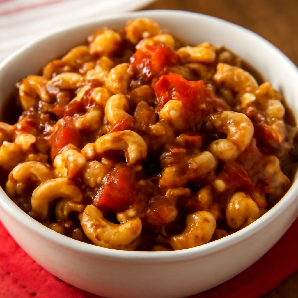 Goulash American style with ground beef
