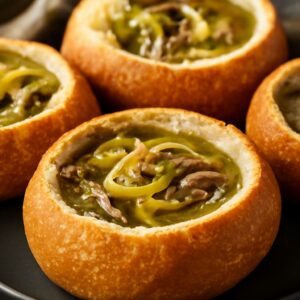 Philly cheese steak soup and apple cider vinegar steak marinade
