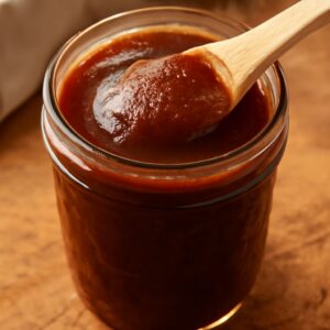 Root beer and espresso BBQ sauce styles with brush